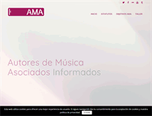 Tablet Screenshot of amautores.com